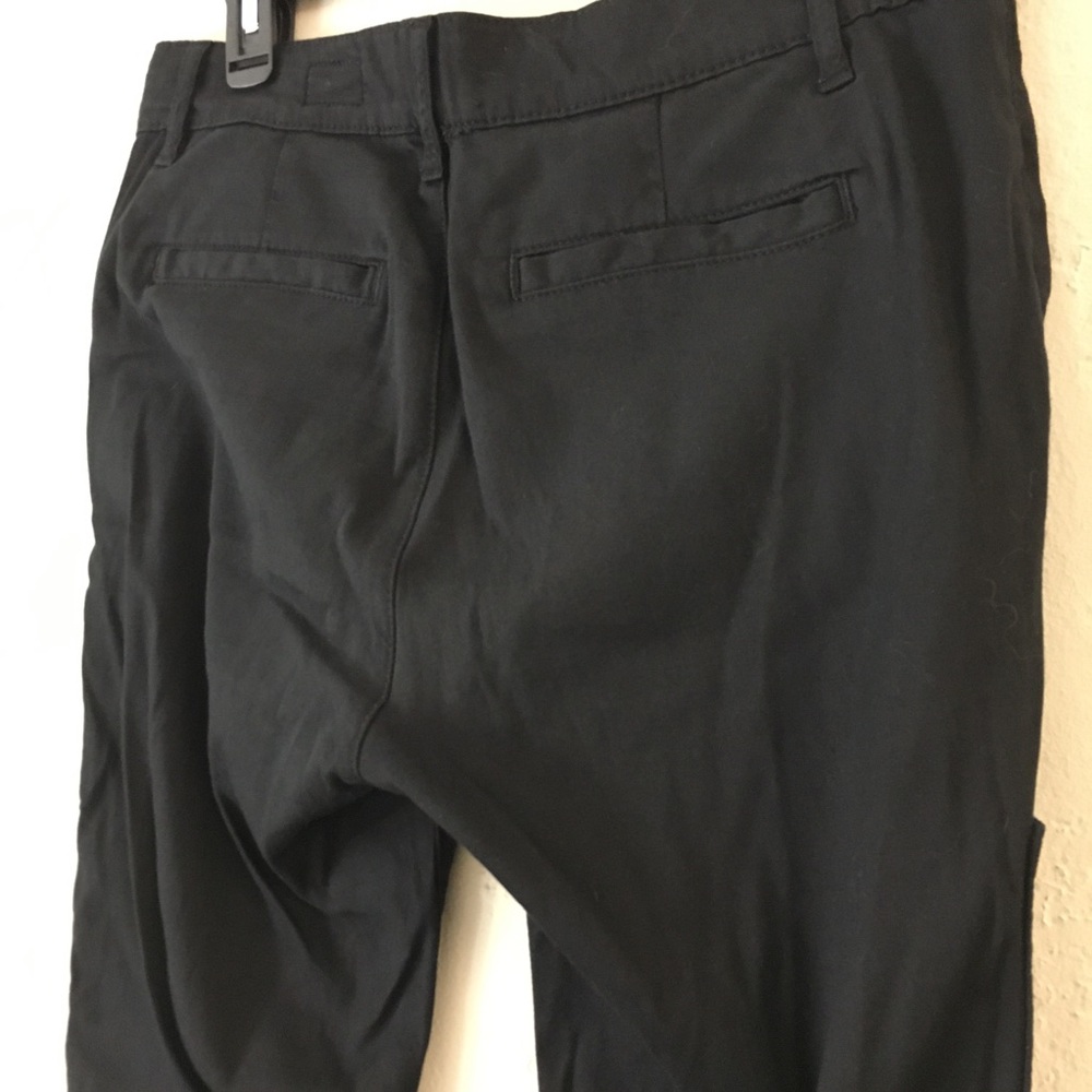 AG The Wyatt Utilitarian Slouchy Skinny Pant Size 27R Black Zipper Utility - Picture 6 of 9